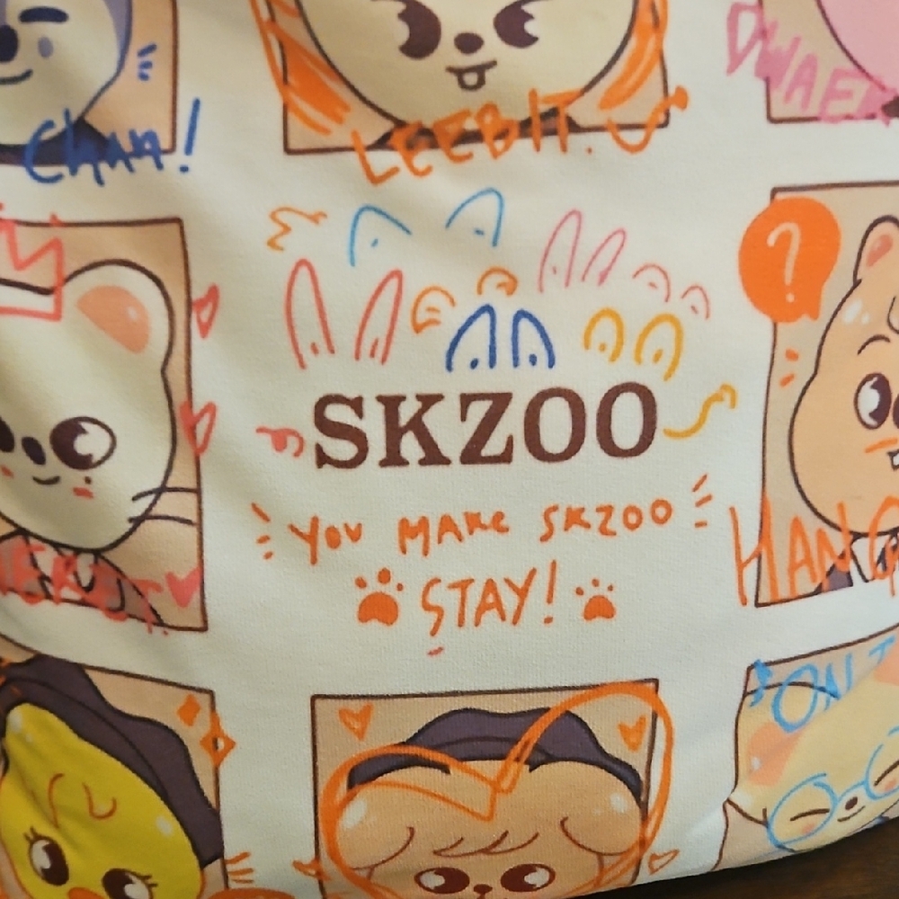 SKZOO Cartoon Print Tote Bag
